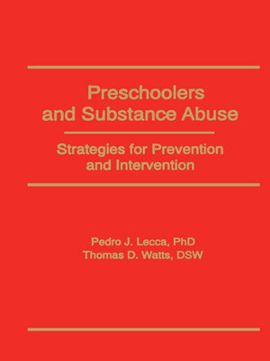 cover image of Preschoolers and Substance Abuse